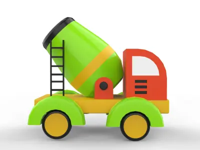 toy cars Low-poly 3D model