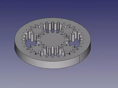 Planetary gears 3D model