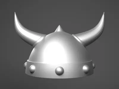 Old Helmet of War Low-poly 3D model
