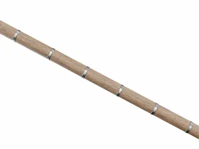 Cross tipped spear Low-poly 3D model
