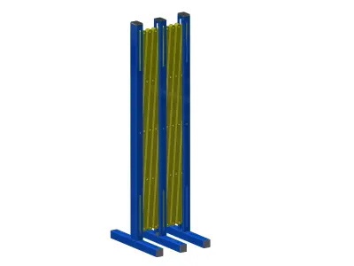 Folding fence Free 3D model