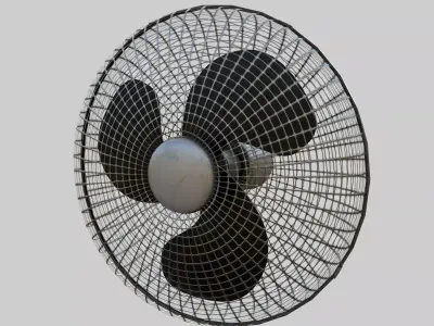 Cabin Fan Low-poly 3D model