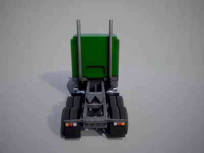 American Truck 11 and upgrades - Mobile Asset Low-poly 3D model Low-poly 3D model