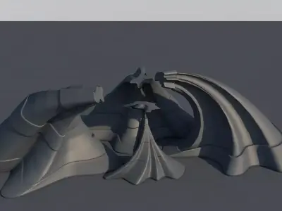 Alien Buildings Free 3D model