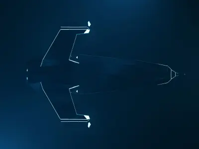 Sci-fi Ship 3D model