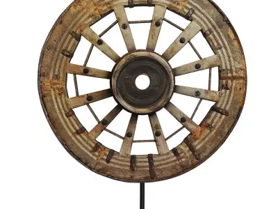 Antique Wheel 3D model