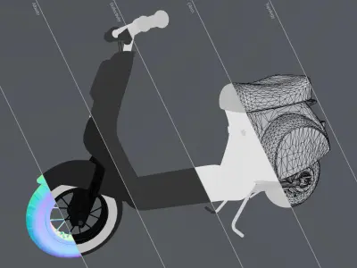 Razor Petite Electric Scooter Low-poly 3D model