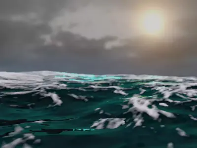 Ocean Free low-poly 3D model