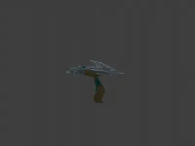 battle axe Low-poly 3D model 21