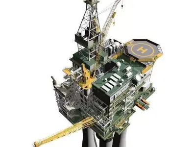 Oil Rig 3D model