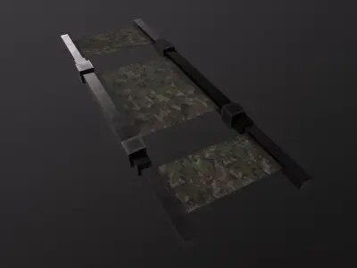 98Military Stretcher Game Ready - Low Poly 3D Model Low-poly 3D model