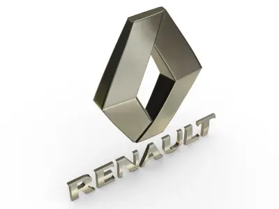 renault logo 3D model