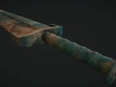 Ancient Bronze Sword Free low-poly 3D model