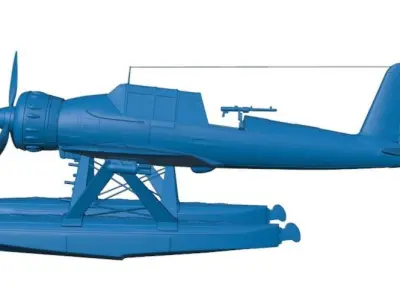 1-32 scale Arado Ar 196 A-3 Reconnaissance Monoplane Free 3D model