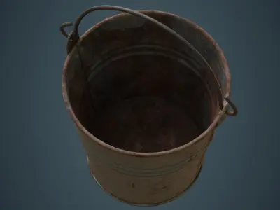 Bucket 1B Low-poly 3D model