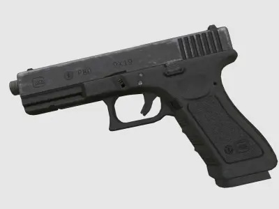 Glock 17 Low-poly 3D model buy