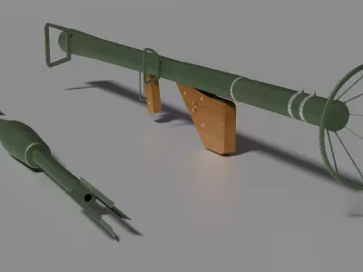 Bazooka 3D model purchase