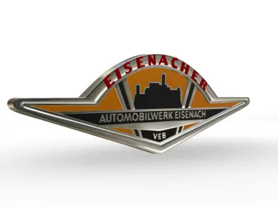 wartburg logo 3D model by 3dlogoman