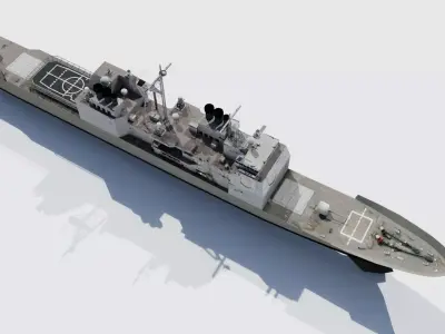 Ticonderoga Low Poly Low-poly 3D model
