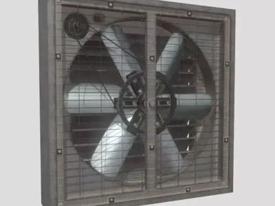 Industrial Ventilation Fan 3D model