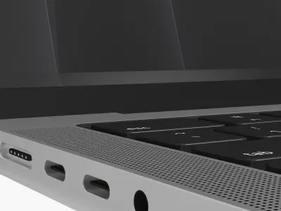 Apple MacBook Pro 14 M5 2025 Sivler 3D model