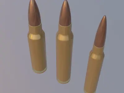 Bullet 3D model buy