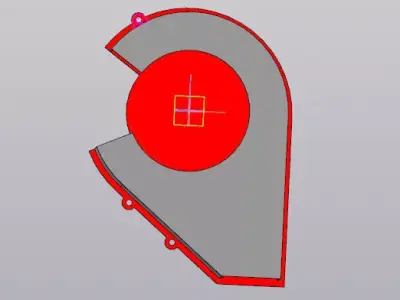 Large Wheel Guard Shield - Agricultural Safety Part 3D model