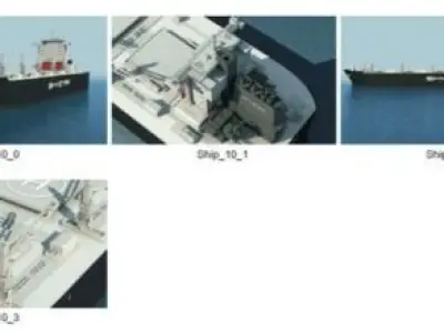 Dosch 3D - Freight Ships 3D model