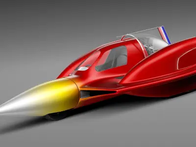 Turbo Sonic Concept Car Free Sample Model Free 3D model