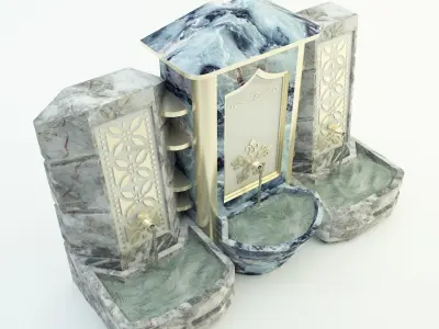  historical fountain 3d model 3D model