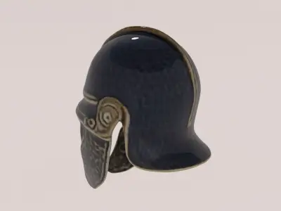 Ancient Rome Helmet 2 3D model
