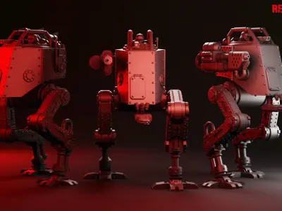 Imperial force Light mech 3D print model