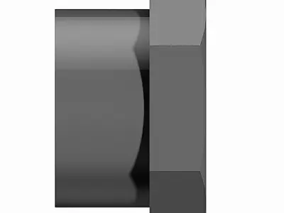 PVC End Caps - BSP Female Free 3D model