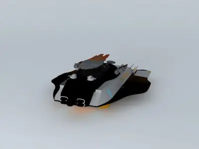 XES Valkiria Battle corvette class Free 3D model