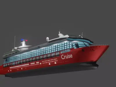 Cruiser  Ship 3d Model 3D model 3D model purchase