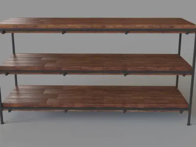 Barton 60  Media Console 3D model