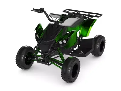 Quad bike 3D model 4