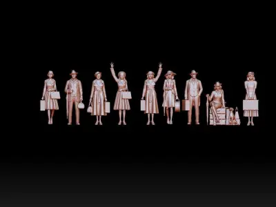 passengers 3D print model shop
