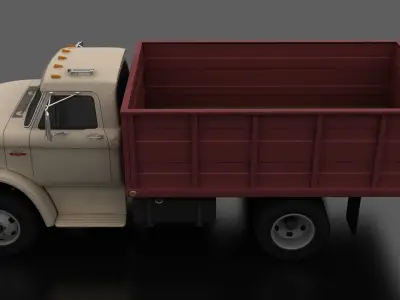 N-Series N-600 Grain Truck 1966 Low-poly 3D model