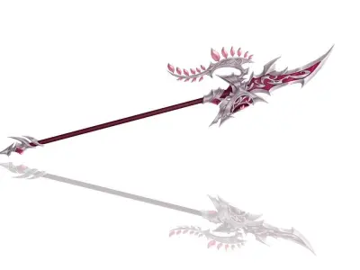 Royal Guard Spear Low-poly 3D model