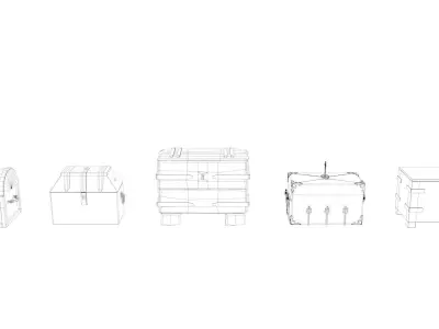 Medieval Chests Pack 3D model