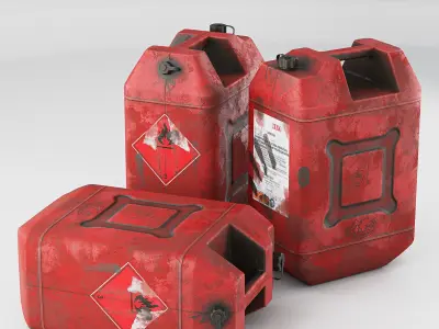 Gasoline tank Low-poly 3D model