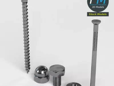 Hardware parts 3D model