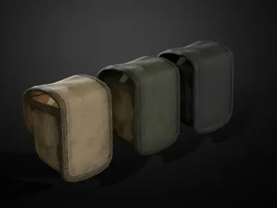 Granades pouch Low-poly 3D model