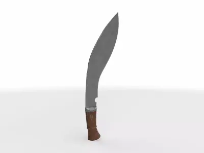 kukri knife 01  3D model