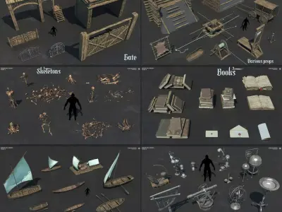 Medieval Collection  3 3D model