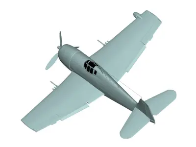 Grumman F6F Hellcat 3D model purchase