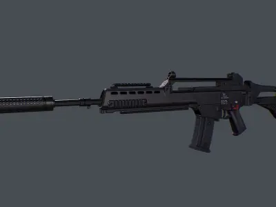 G36A3 Modification Pack  Low-poly 3D model