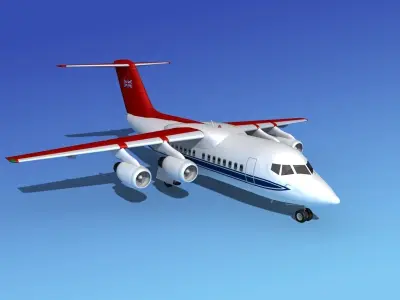 BAe 146-100 RAF Royal Transport 3D model