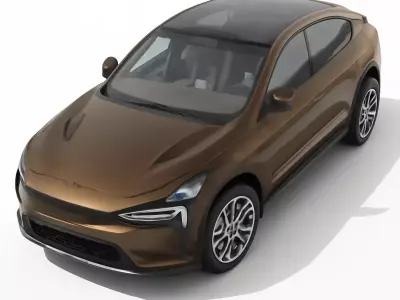 Modern Luxury SUV Coupe Bronze Concept 3D model